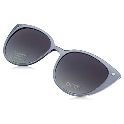 MODO & ECO giada clip on occhiali, viola fumo, 58 donna