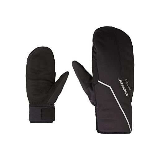 Ziener ultimono guanti da sci di fondo / nordic / crosscountry | antivento, primaloft, soft-shell, nero, 7