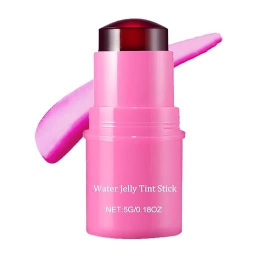 YBRAVO 1/3/4pcs milk jelly blush, makeup lip tint, tinta per labbra e guance, tinta per labbra dai colori vivaci con finitura idratante senza peso e non appiccicosa (rose-pink)