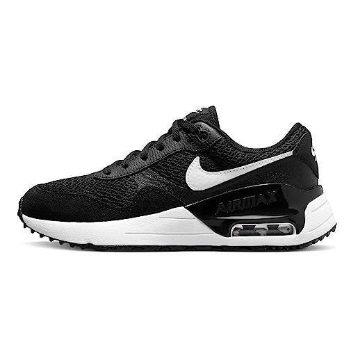 Nike air max systm (gs), scarpe da ginnastica uomo, black/white-wolf grey, 39 eu