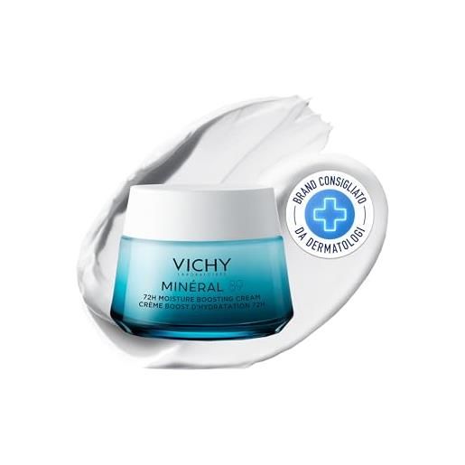 Vichy minéral 89 - crema viso idratante 72h leggera, 50ml