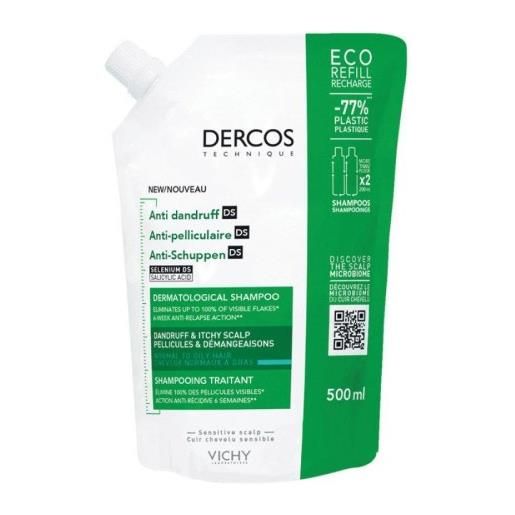 Vichy dercos eco ricarica shampoo anti forfora 500ml