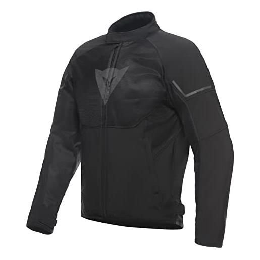Dainese - ignite air tex jacket, giacca moto estiva, tessuto in mesh, giacca moto da uomo, protezioni morbide, nero/nero/grigio reflex, 46