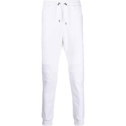 Balmain pantaloni sportivi con stampa - bianco