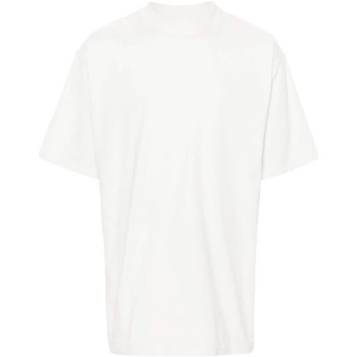 Balenciaga t-shirt con logo di cristalli - bianco