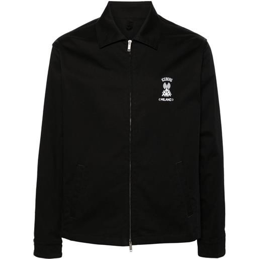 Iceberg giacca-camicia con zip - nero