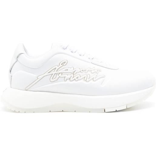 Emporio Armani sneakers travel essentials - bianco