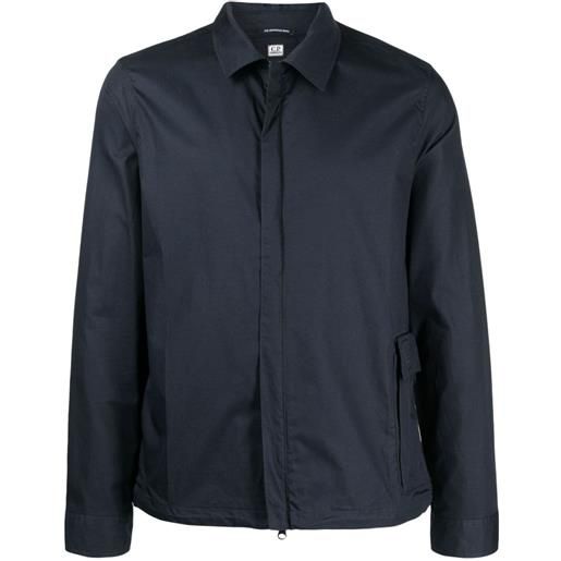 C.P. Company giacca-camicia con zip - blu