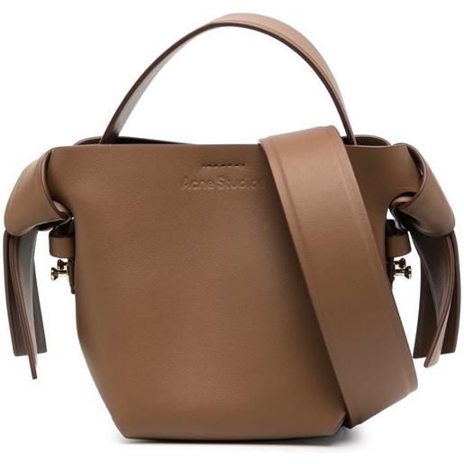 Acne Studios borsa tote musubi micro - marrone