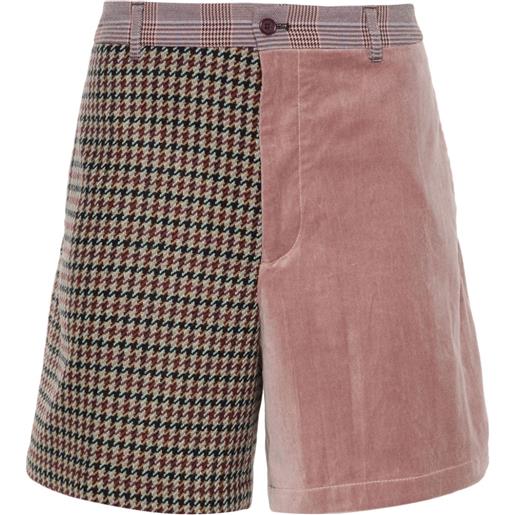Acne Studios shorts con design patchwork - rosa
