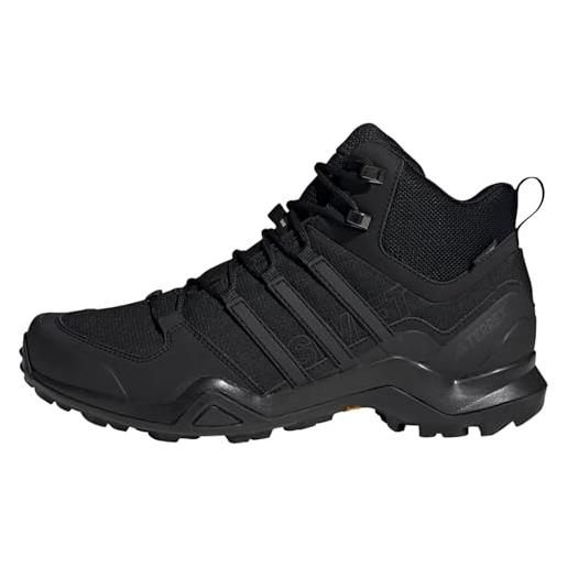Adidas terrex swift r2 mid gtx, sneaker uomo, nucleo nero carbonio nero, 41 1/3 eu