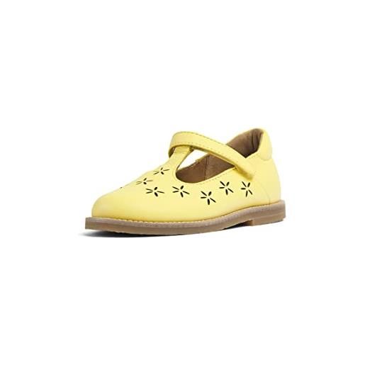 Camper savina k800474, scarpe con cinturino a t, giallo 007, 28 eu