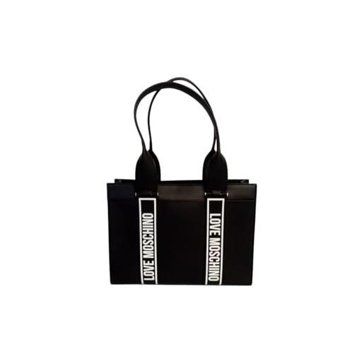 Love Moschino borsa a spalla da donna marchio, modello jc4206pp0hkg1, realizzato in pelle sintetica. Nero