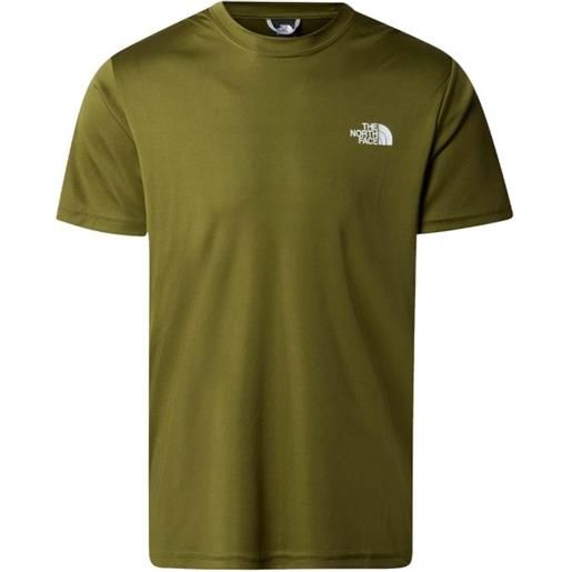 The North Face mens reaxion red box t-shirt m/m poliestere forest olive uomo
