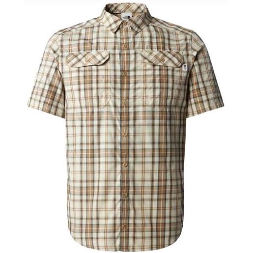 The North Face m s/s pine knot shirt camicia m/m scozzese khaki uomo