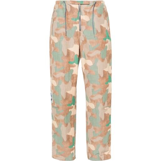 Acne Studios pantaloni dritti con stampa camouflage - marrone