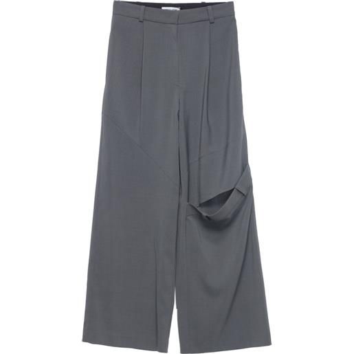 Low Classic pantaloni palazzo wild folding - grigio