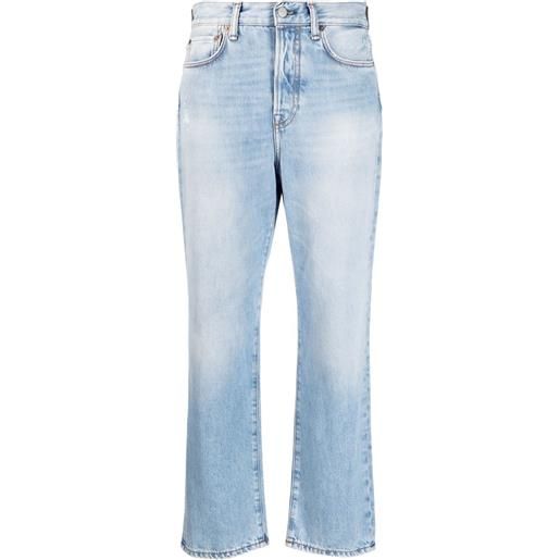 Acne Studios jeans crop mece a vita alta - blu