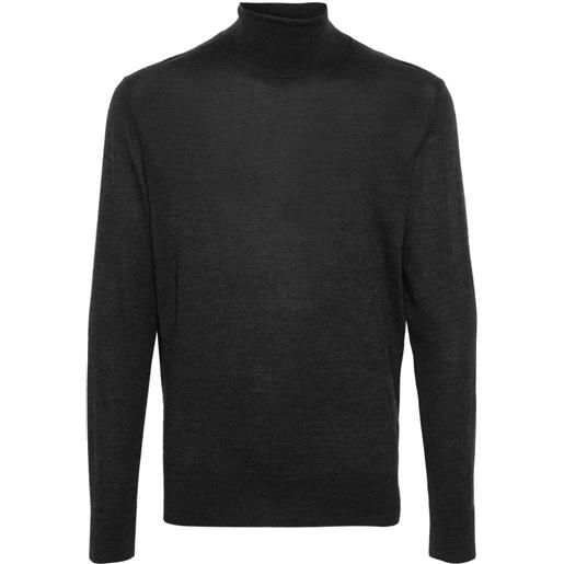 Givenchy maglione con ricamo 4g - grigio