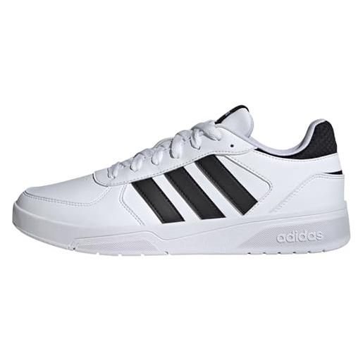 adidas court. Beat court lifestyle shoes, scarpe da ginnastica uomo, ftwr white/ftwr white/ftwr white, 42 2/3 eu