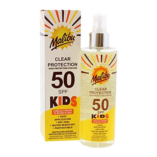 Malibu kids clear protection spray spf 50 250 ml