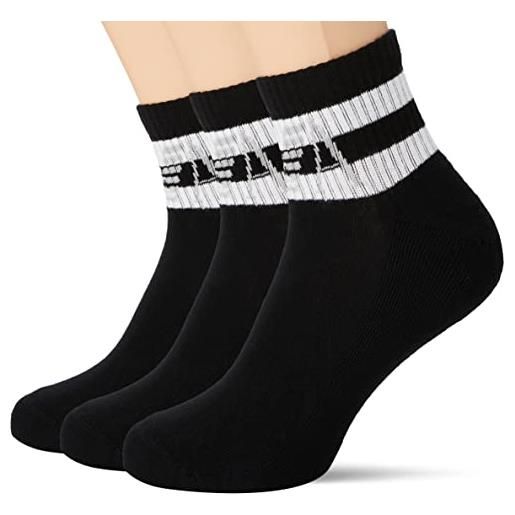 Emporio Armani 2-pack ankle socks sporty, confezione da 2 calzini alla caviglia uomo, black, taglia unica
