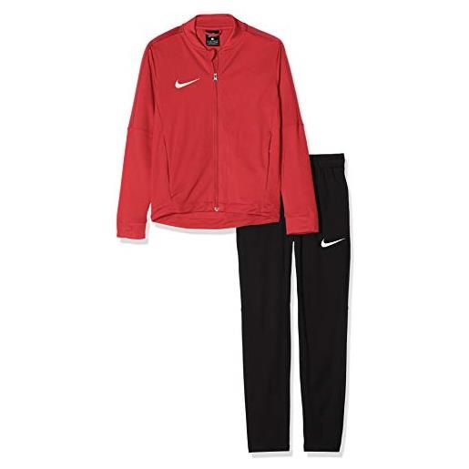Nike academy16 yth knt tracksuit 2, tuta sportiva ragazzo, multicolore (rosso/nero/bianco), m