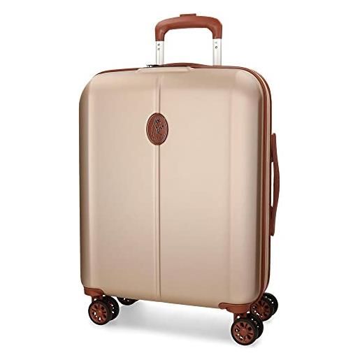 Disney l'altro ocuri valigia da cabina beige 40 x 55 x 20 cm rigida abs chiusura tsa integrata 37 l 3,1 kg 4 ruote doppi attrezzatura a mano, beige, valigia da cabina