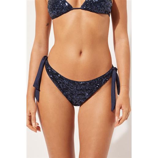 Calzedonia brasiliana fiocchi costume glowing surface blu