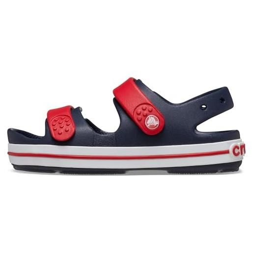Crocs crocband cruiser sandal k, sandali unisex - bambini e ragazzi, blue bolt venetian blue, 28/29 eu