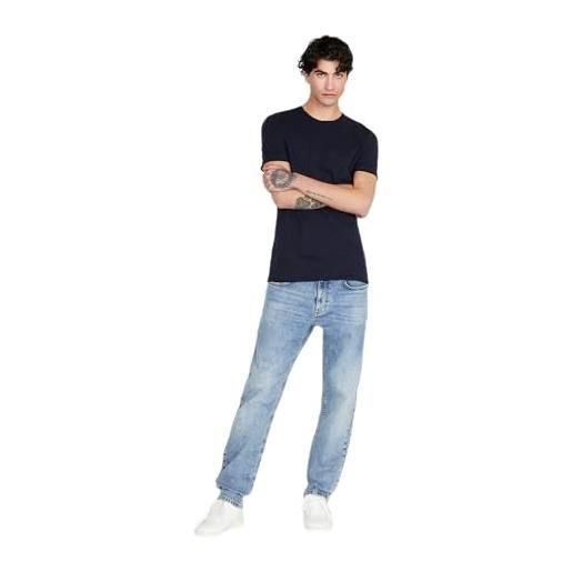 Sisley trousers 4i4ise010 jeans, blue denim 901, 32 uomini