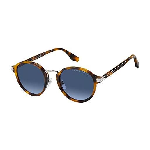 Marc Jacobs marc 533/s 8jd/gb pallad hvn sunglasses unisex polycarbonate, standard, 49 occhiali, blonde havana/blue shaded, 49/21/145 uomo