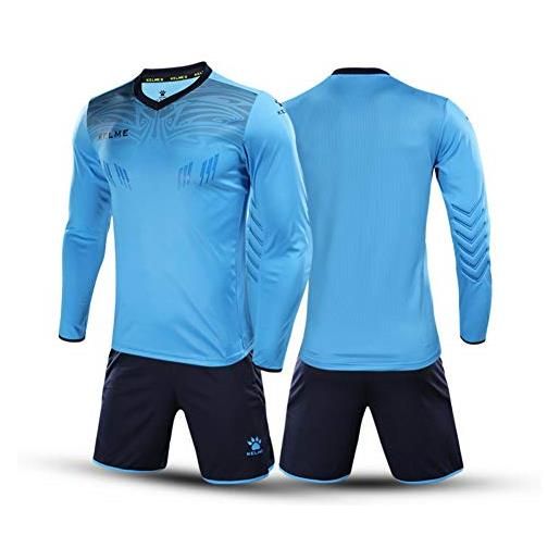 KELME goalkeeper l/s set attrezzature portiere, sky blue/dark blue, xl uomo
