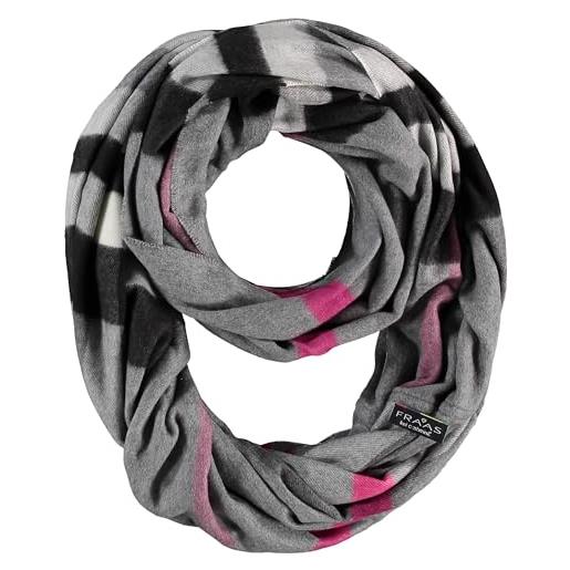FRAAS cashmink loop scarf 75 x 70 cm - più morbida del cashmere - made in germany - sciarpa a tubo a quadri da donna