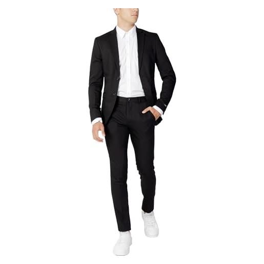 Jack & jones jprblafranco suit set di pantaloni eleganti da lavoro, nero, 50 uomo