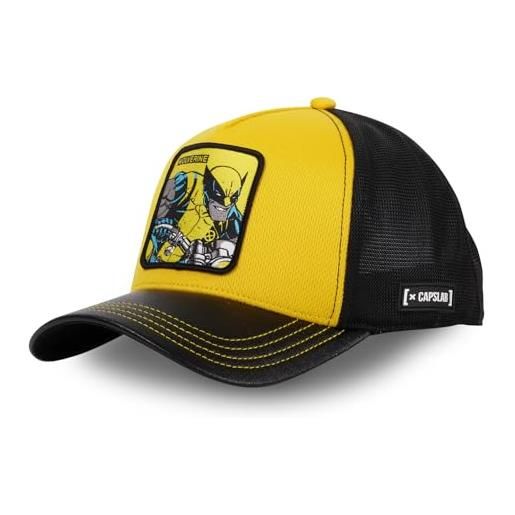 Capslab wolverine, berretto da uomo e donna, berretto da camionista, marvel, durevole e per tutte le stagioni, trucker giallo, taglia unica