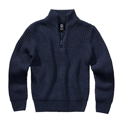 Brandit kids marine troyer-pullover maglione, blu navy, 11 anni unisex-adulto