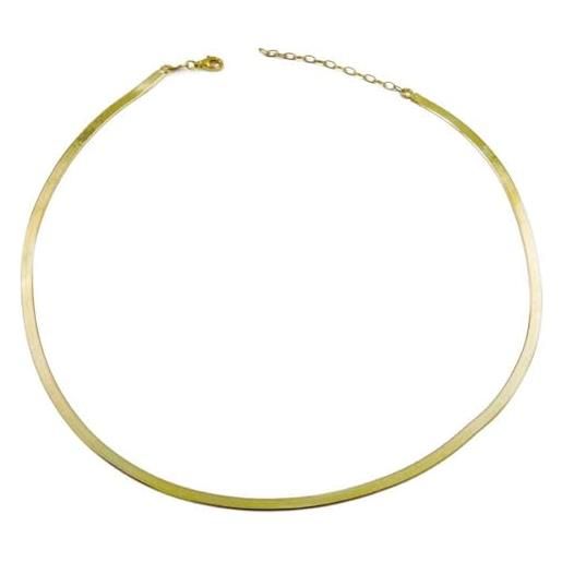 Collana Donna Tuscany Silver In Argento 925 Con Catena Snake Regolabile 41-46 Cm – Gioiello Etico In Confezione Regalo
