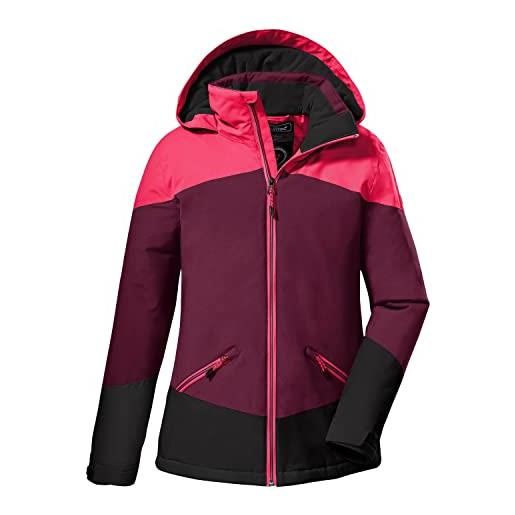 Killtec girl's giacca outdoor/giacca funzionale con cappuccio kow 195 grls jckt, blackberry, 152, 38510-000