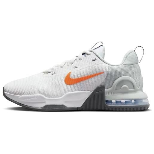 Nike m air max alpha trainer 5, sneaker uomo, summit white/bright mandarin, 39 eu
