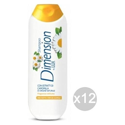 Dimension Films set 12 dimension shampoo per capelli camomilla by lux cura e trattamento dei capelli