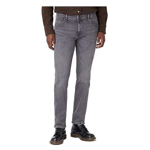 Wrangler greensboro jeans, grigio (in space), 32w / 32l uomo