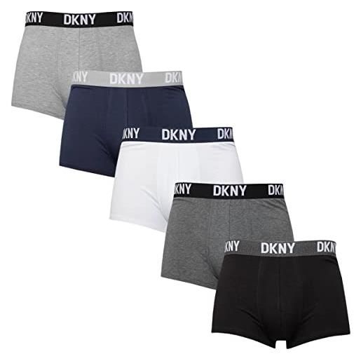 DKNY portland boxer corti, grey/black/navy/charcoal/white, s uomo
