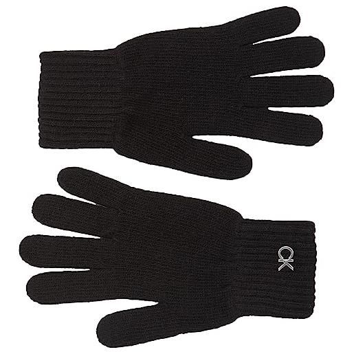 Calvin Klein guanti donna misto cotone, nero (ck black), taglia unica