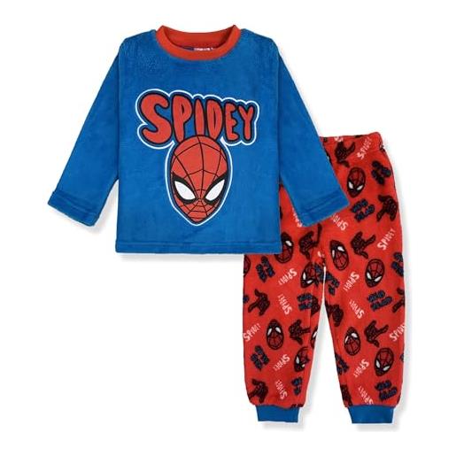 Marvel pigiama per bambino spiderman in pile invernale 6266