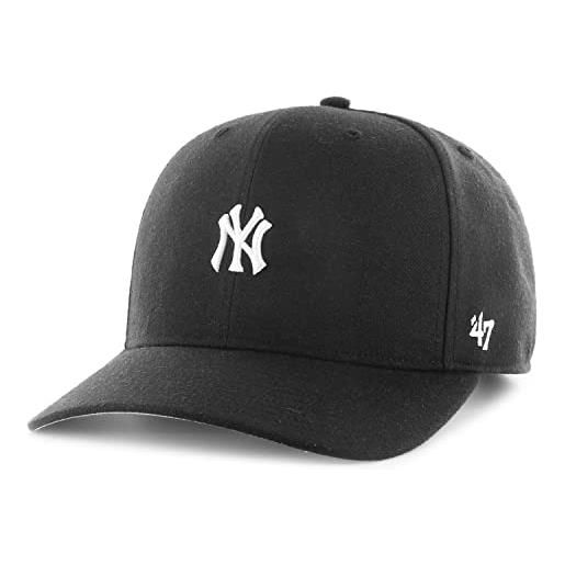 47 brand cap with a visor, black, taglia unica men's