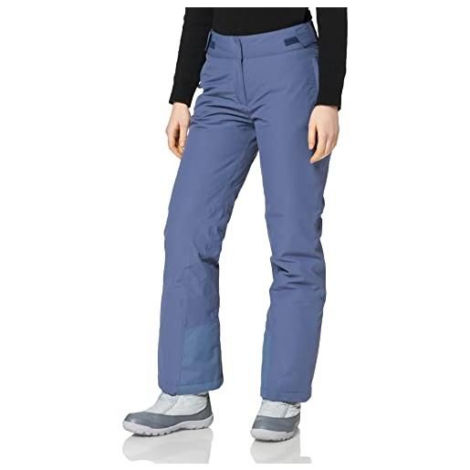 Schöffel pinzgau1-pantaloni da sci, pantaloni da neve antivento e impermeabili, con elastico a 2 vie, traspiranti, con ghetta antineve donna, blu indaco, 40