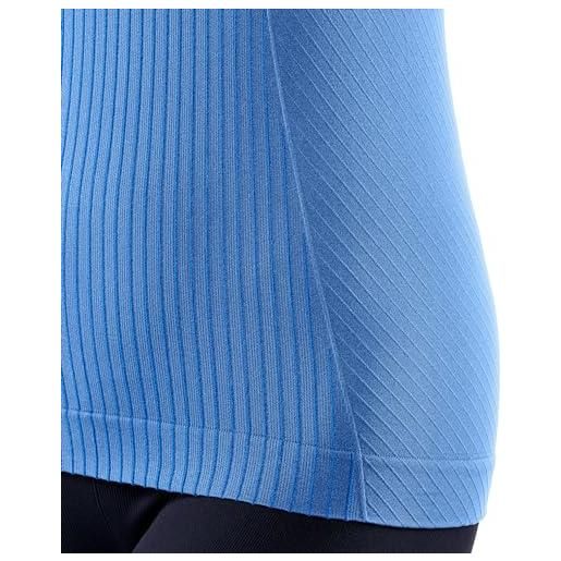 Falke - maglietta a maniche lunghe da donna, in fibra funzionale, 1 pezzo, donna, a manica lunga, 39134, blu (morning sky 6546), xl