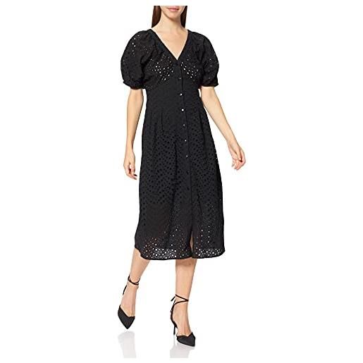 Sisley dress 41f85vhn6, black 100, 40 donna