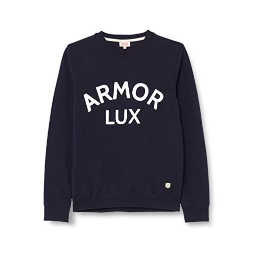 Armor-lux armor lux sweat ras de cou héritage bio maglione, vaniglia/armorlux, xl uomo